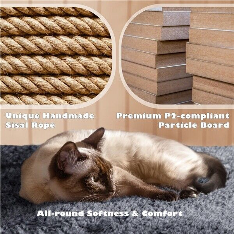 Cat Tree Cat Tower Cat Condo with Scratching Posts & Ladder for Cats Kittens