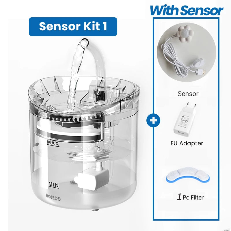 Sensor Kit 1 includes 1 filter for the Automatic Cat Water Fountain Auto Sensor and Accessories