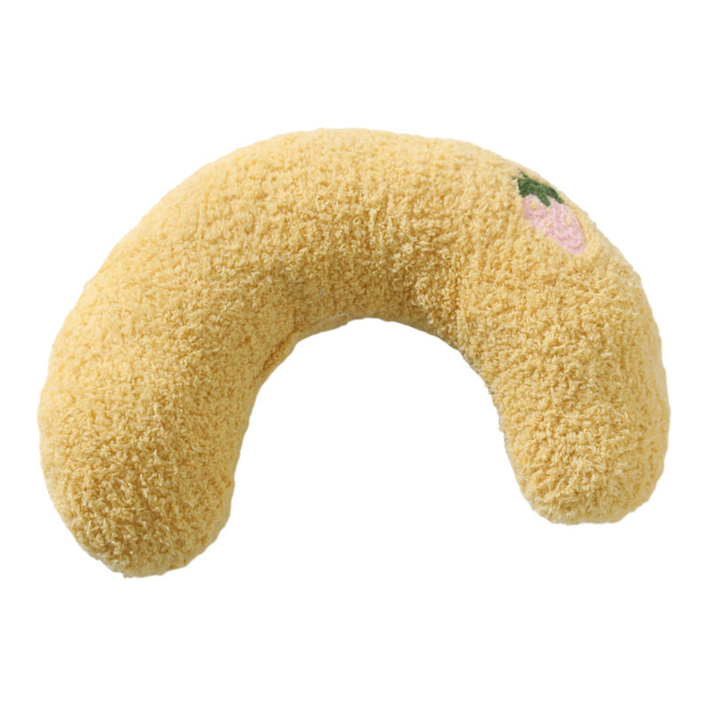 Yellow Little neck protector pillow