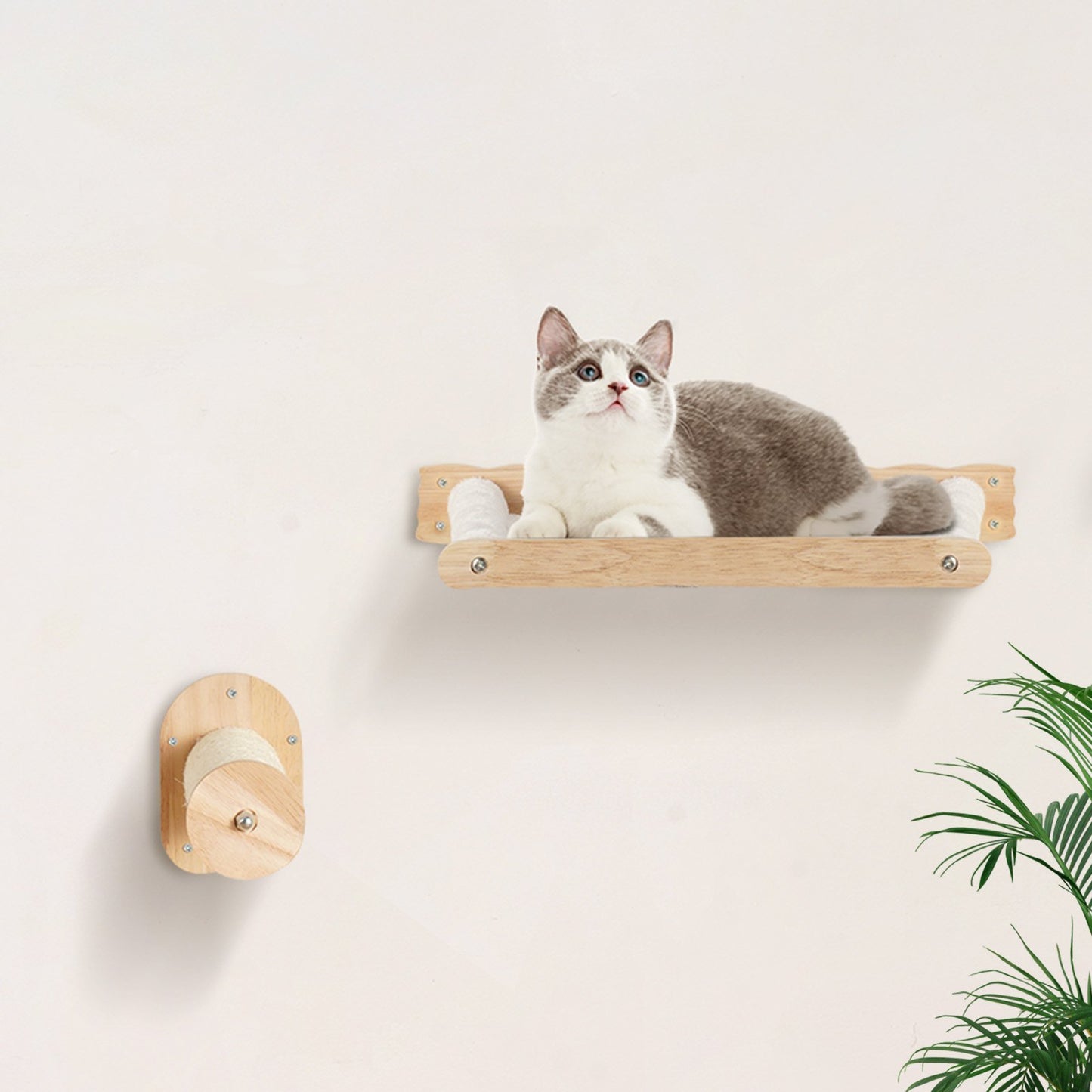Play Paradise 4pcs Wall Mounted Cat Shelves