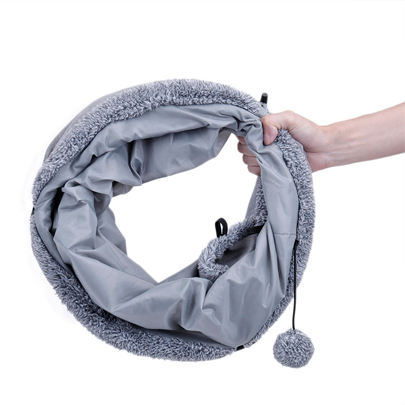 Cat Tunnel is collapsible, easy to take out and carry ;