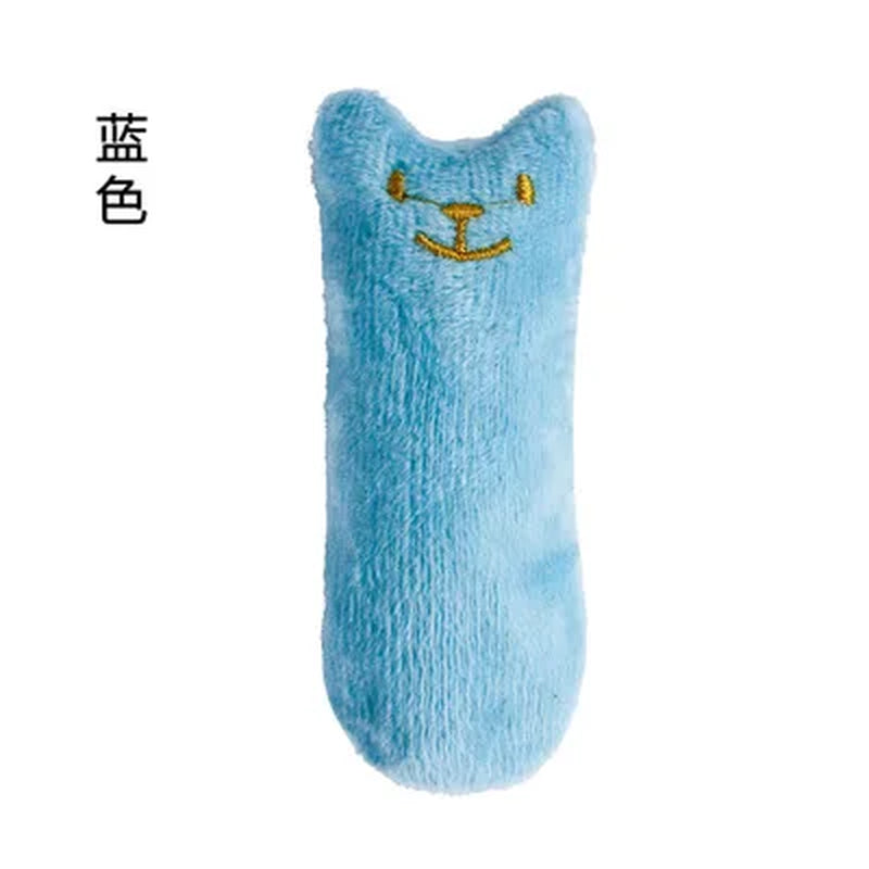 Blue Plush Interactive Catnip Toy