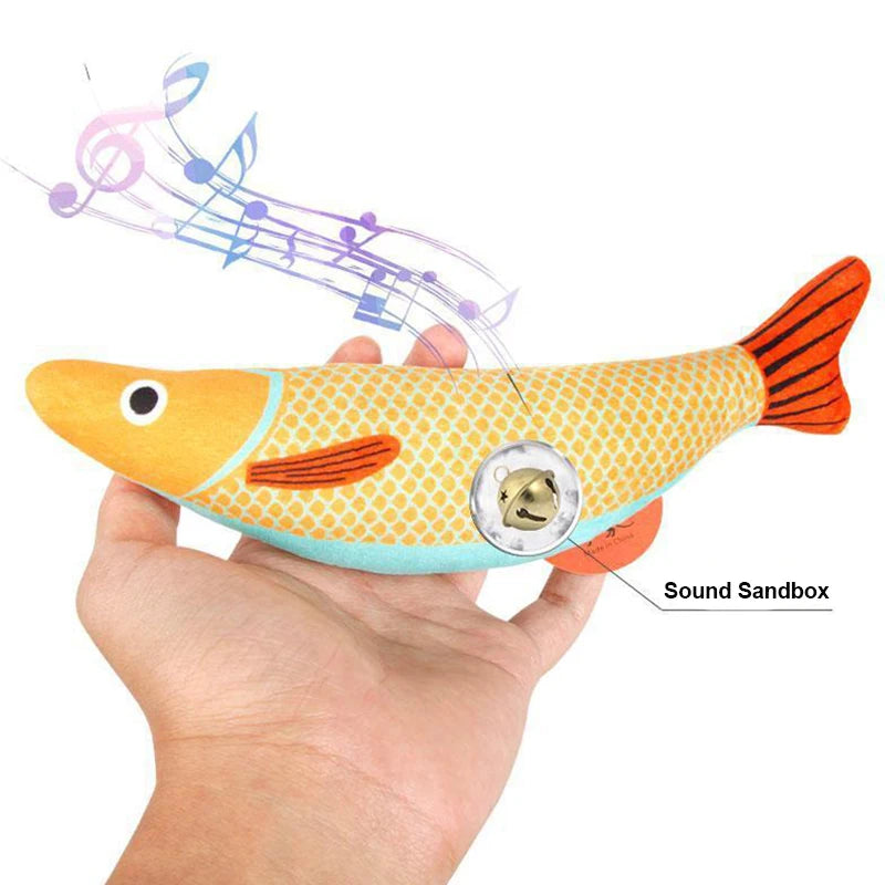 Soundbox Fish - 3D Simulation Fish Cat Toy with Catnip