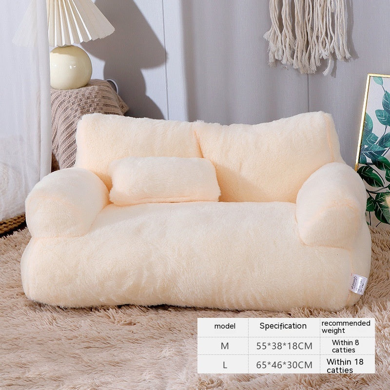 Moonlight beige Luxury Cat Sofa Bed