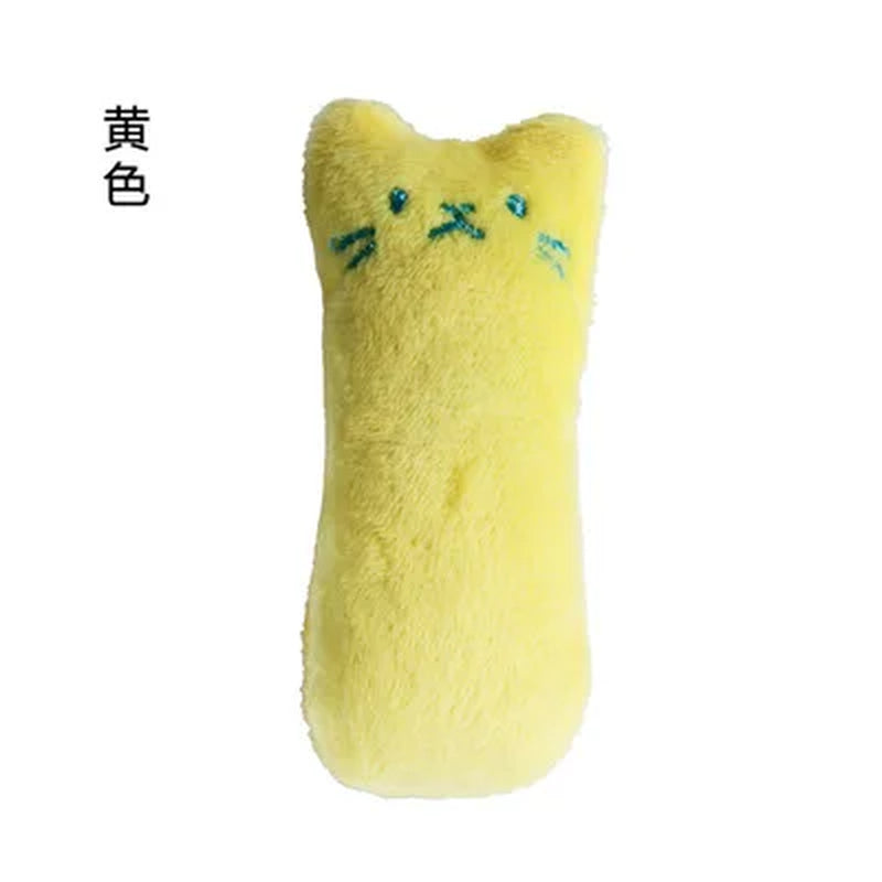 Yellow Plush Interactive Catnip Toy