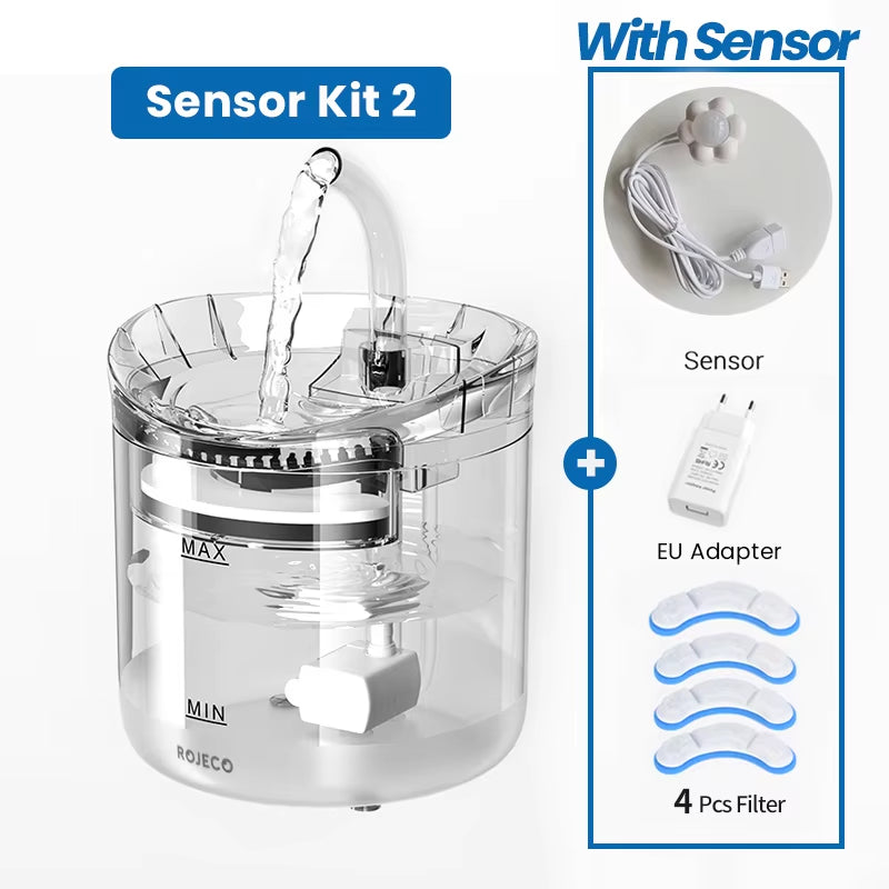 Sensor Kit 2 includes 4 filter for the Automatic Cat Water Fountain Auto Sensor and Accessories