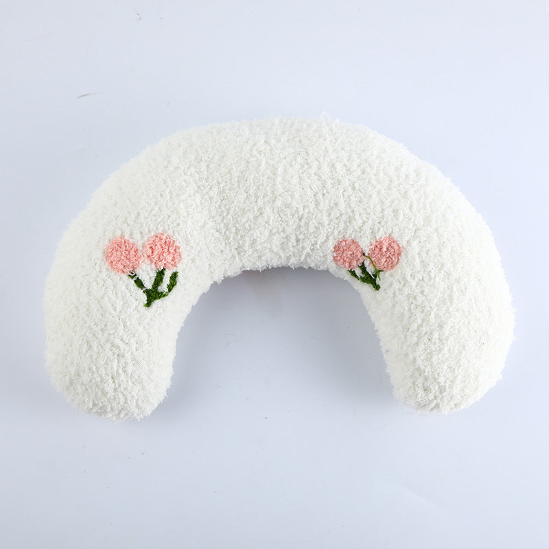White Little neck protector pillow