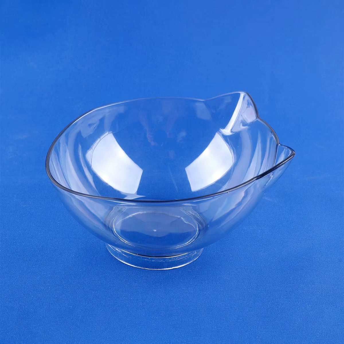 Clear Non-Slip Single Cat Bowl Pet Water Food Inclination Stand Cats Kitten Feeder Feeding Bowl