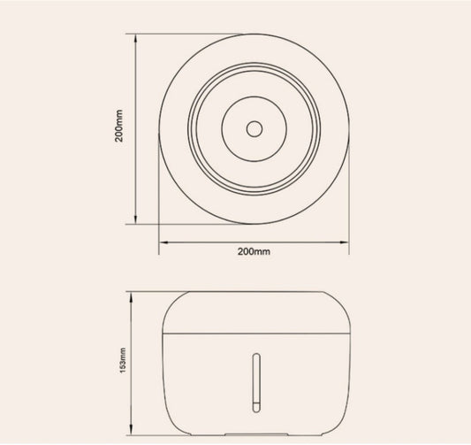 Dimensions Stylish, Chic Cat Water Fountain Cat Waterer