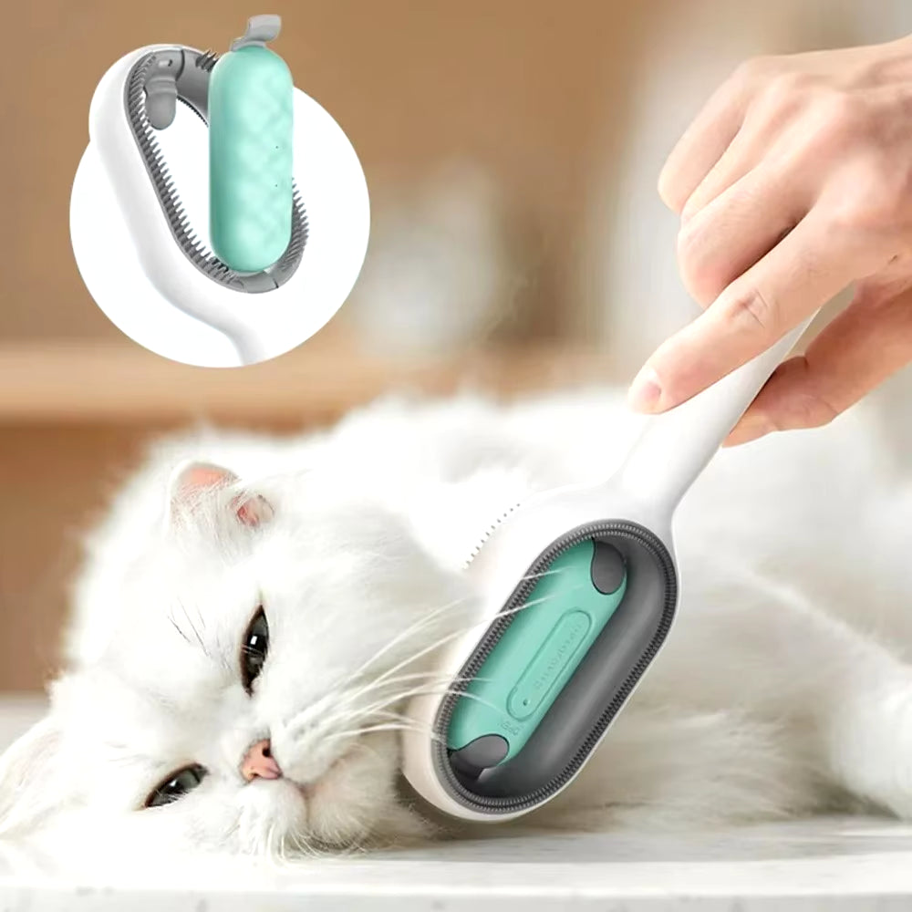 Pet Grooming Comb Loose Hair Remover Brush for Pets Silicone Wipe and Water Tank Product Accessories