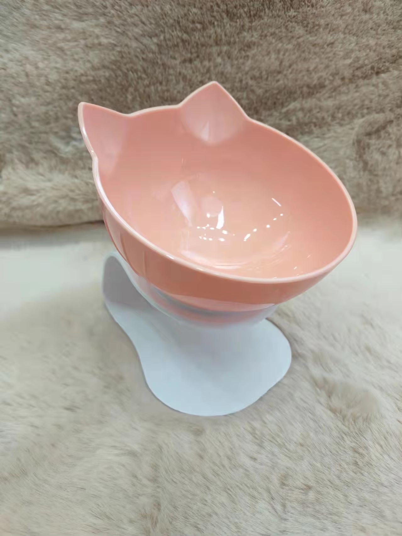 Orange Single Cat Bowl Pet Water Food Pet Bowl Inclination Stand Cats Feeder Feeding Bowl Kitten