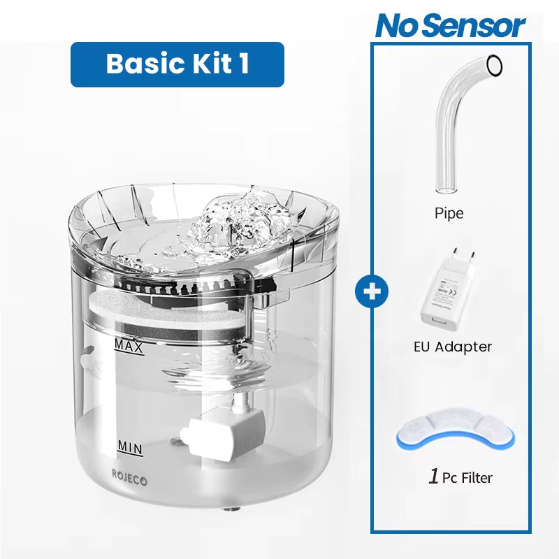 Basic Kit 1 includes 1 filter but NO Sensor for the Automatic Cat Water Fountain and Accessories