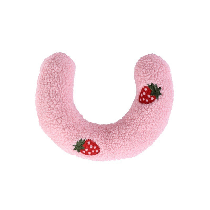Pink Little neck protector pillow