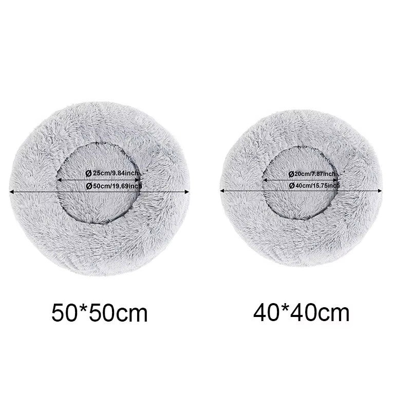 Size & Dimensions Super Warm Cat Bed Sleeping Nest Soft Long Plush Pet Bed Basket Cushion Cat Mat