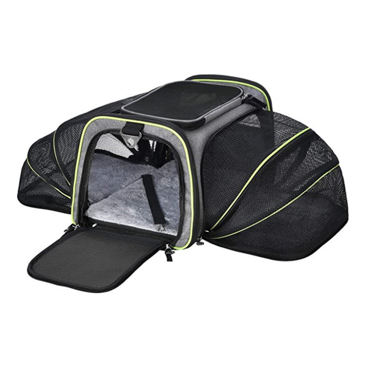Expandable Airline Approved Cat Carrier in Green