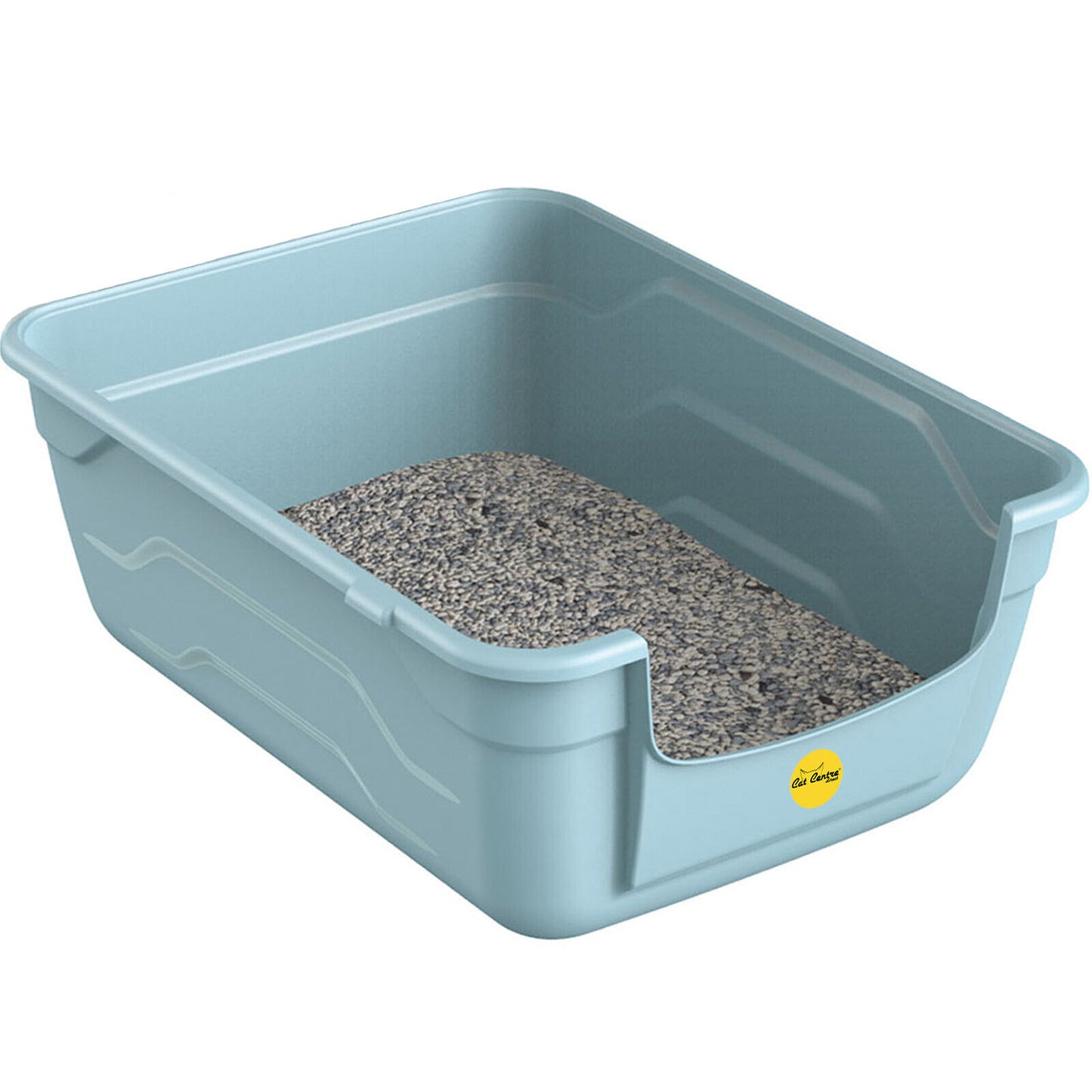 Blue Large Cat Kitten Litter Tray Box High Sided UK Deep Toilet Loo Luxury Catcentre®