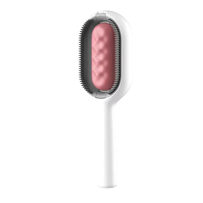 Pink Pet Grooming Comb Loose Hair Remover Brush for Pets Silicone Wipe and Water Tank Accessories