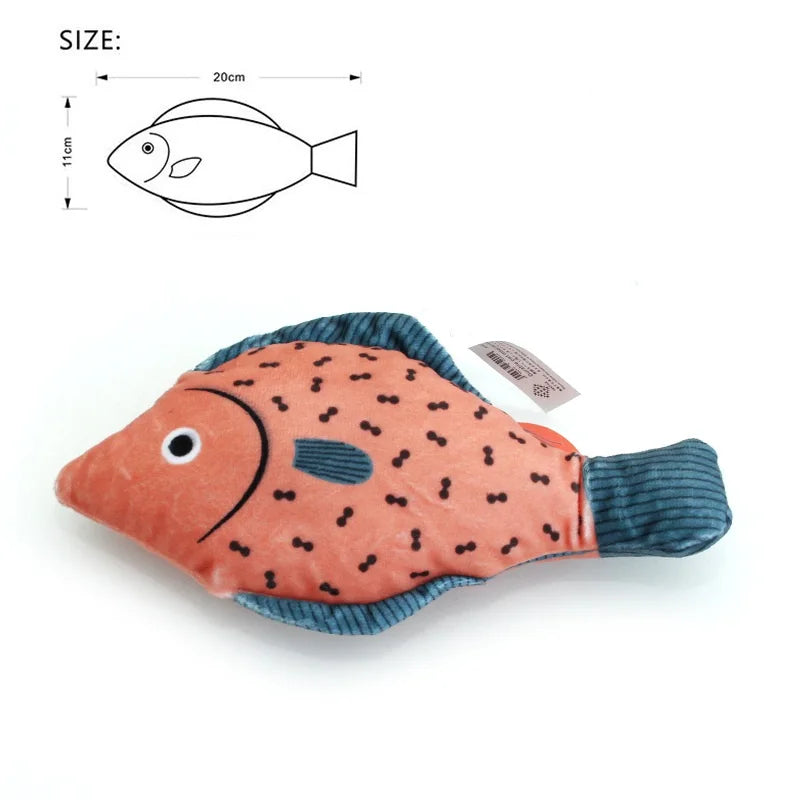 Pink Blue style 4 - 3D Simulation Fish Cat Toy with Catnip