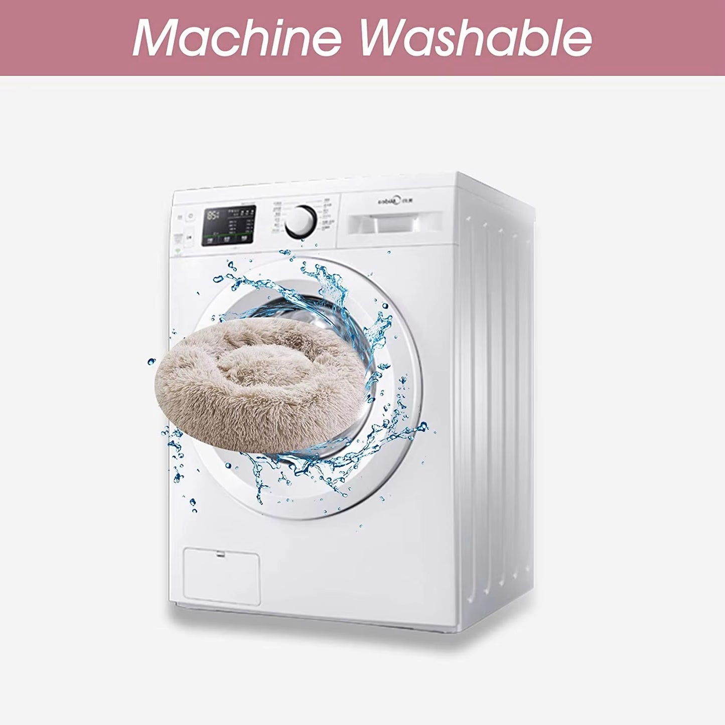 Machine Washable Super Cat Bed Warm Sleeping Nest Soft Long Plush Basket Cushion Cat Bed Cat Mat