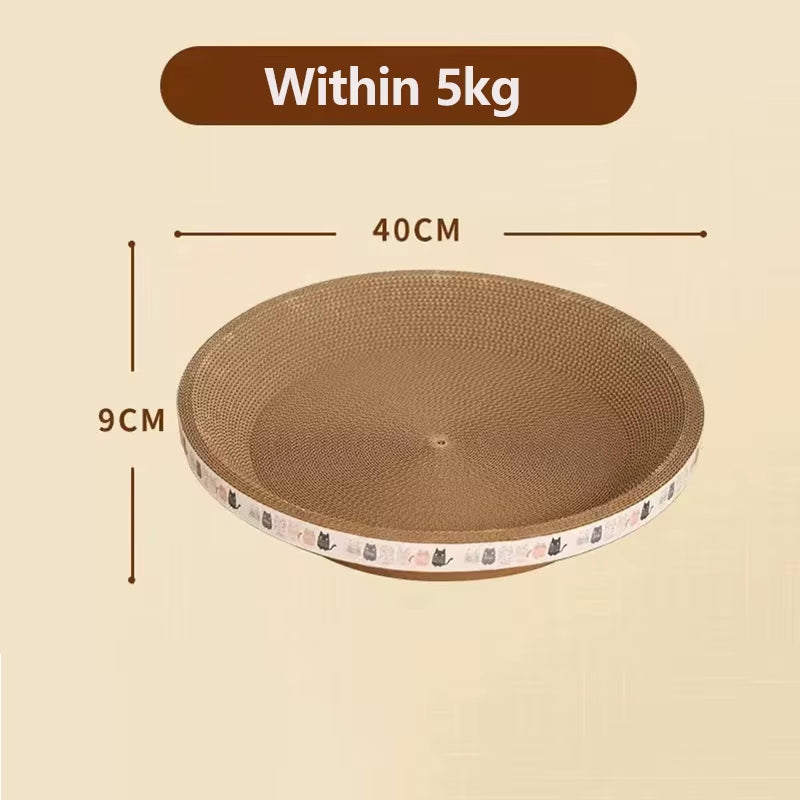 Dimensions of the Large Round Corrugated Cat Scratcher, Round, Wear-Resistant Cats Up to 5kg