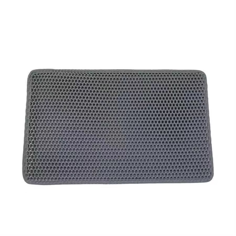 Grey Honeycomb mesh layered Cat Litter Mat, Water, Urine & Skid Proof