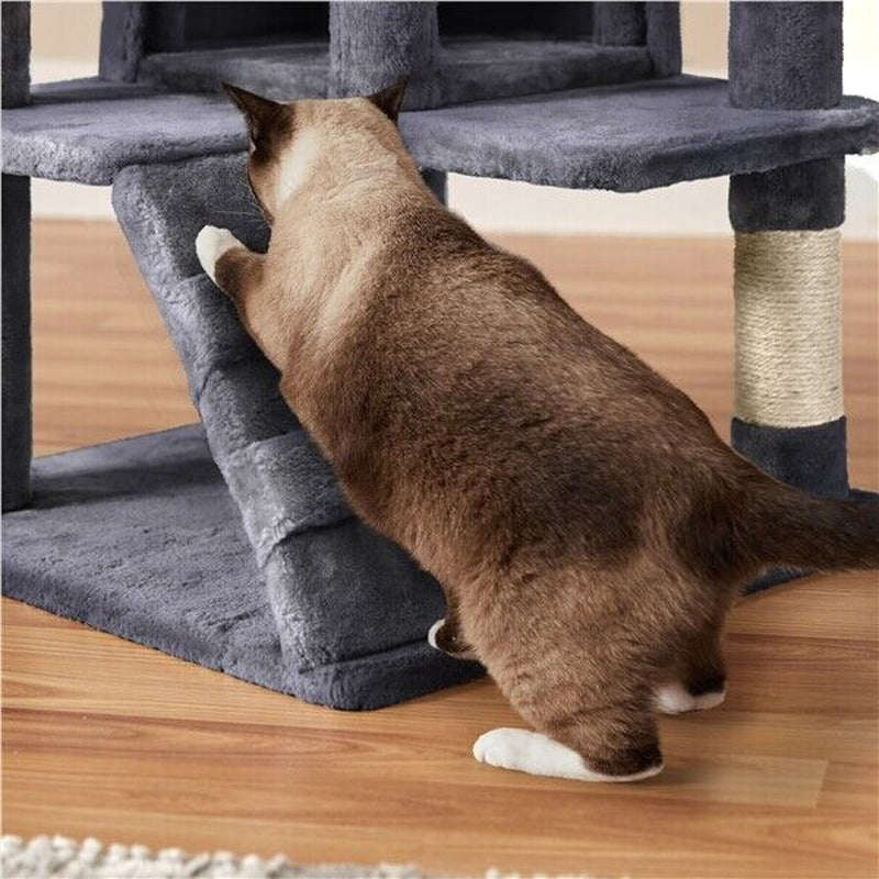 Cat Tree Cat Tower Cat Condo with Scratching Posts & Ladder for Cats Kittens