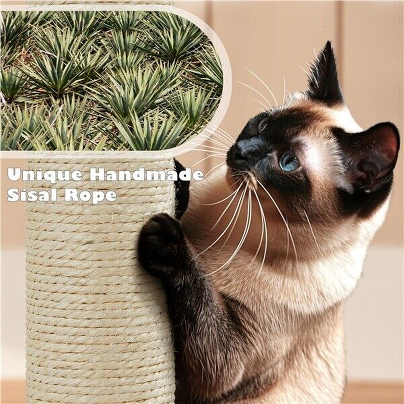 Cat Tree Cat Tower Cat Condo with Scratching Posts & Ladder for Cats Kittens