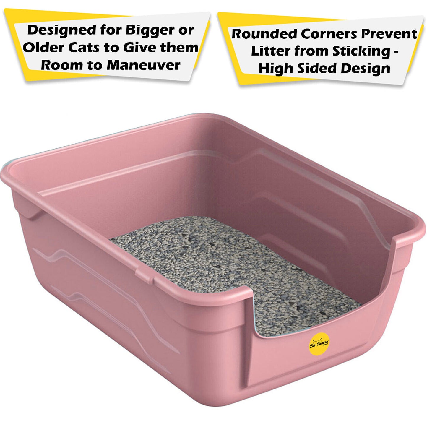 Large Cat Kitten Litter Tray Box High Sided UK Deep Toilet Loo Luxury Catcentre®