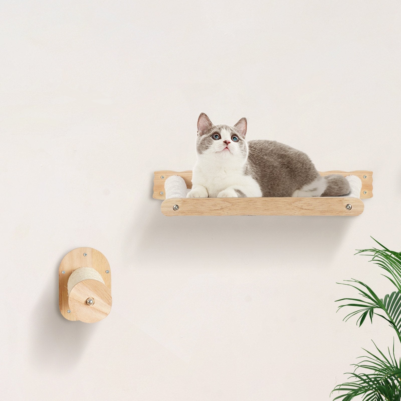 Play Paradise 4pcs Wall Mounted Cat Shelves