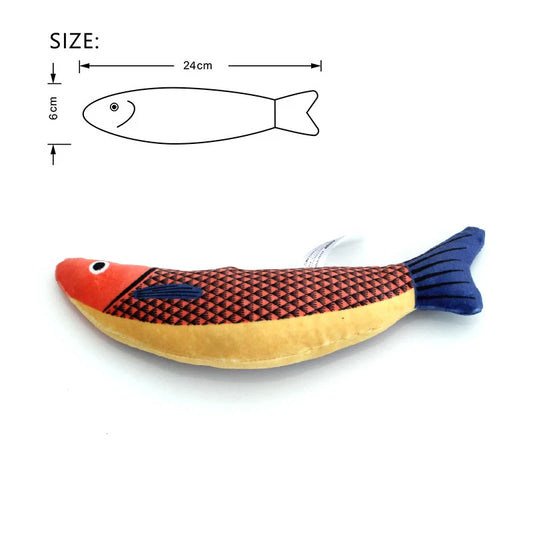 Dimensions Fish - 3D Simulation Fish Cat Toy with Catnip