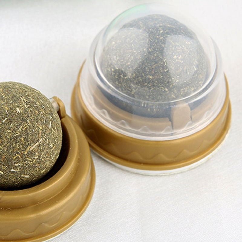 Rotary Catnip Ball Treats for Dental Health