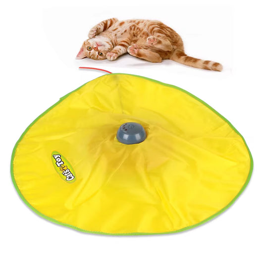 4 Speeds Motions Undercover Moving Mouse Feather Interactive Pet Toy for Cat Kitty 