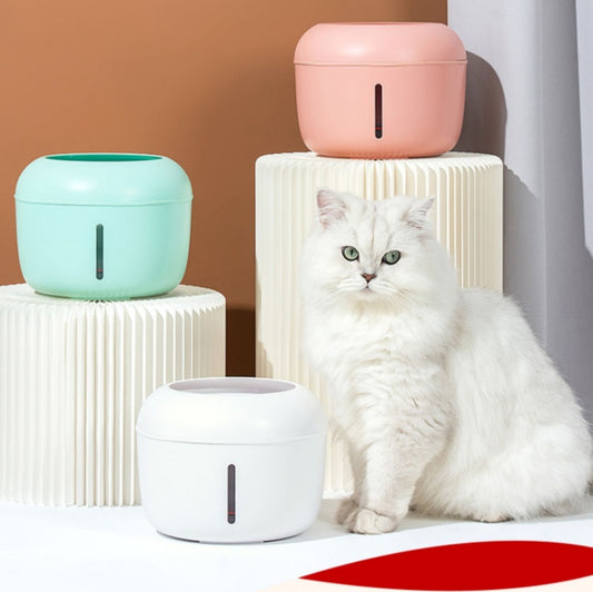 Blue, White & Pink Cat Water Fountains
