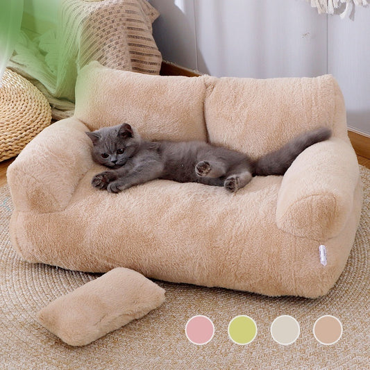 Mousse Coffee Luxury Cat Sofa Bed with Cat