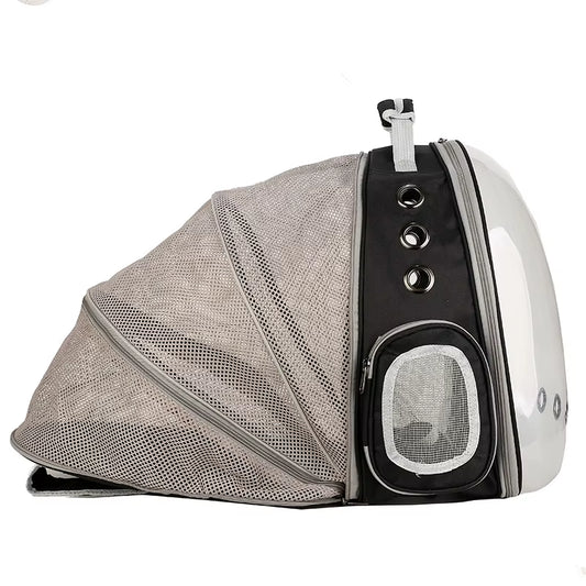 Black 2 Portable Cat Carrier Capsule Backpack Foldable Bubble Pet Supplies