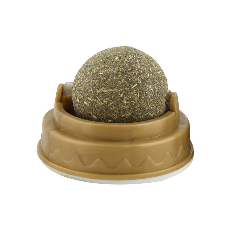 Rotary Catnip Ball Treats for Dental Health