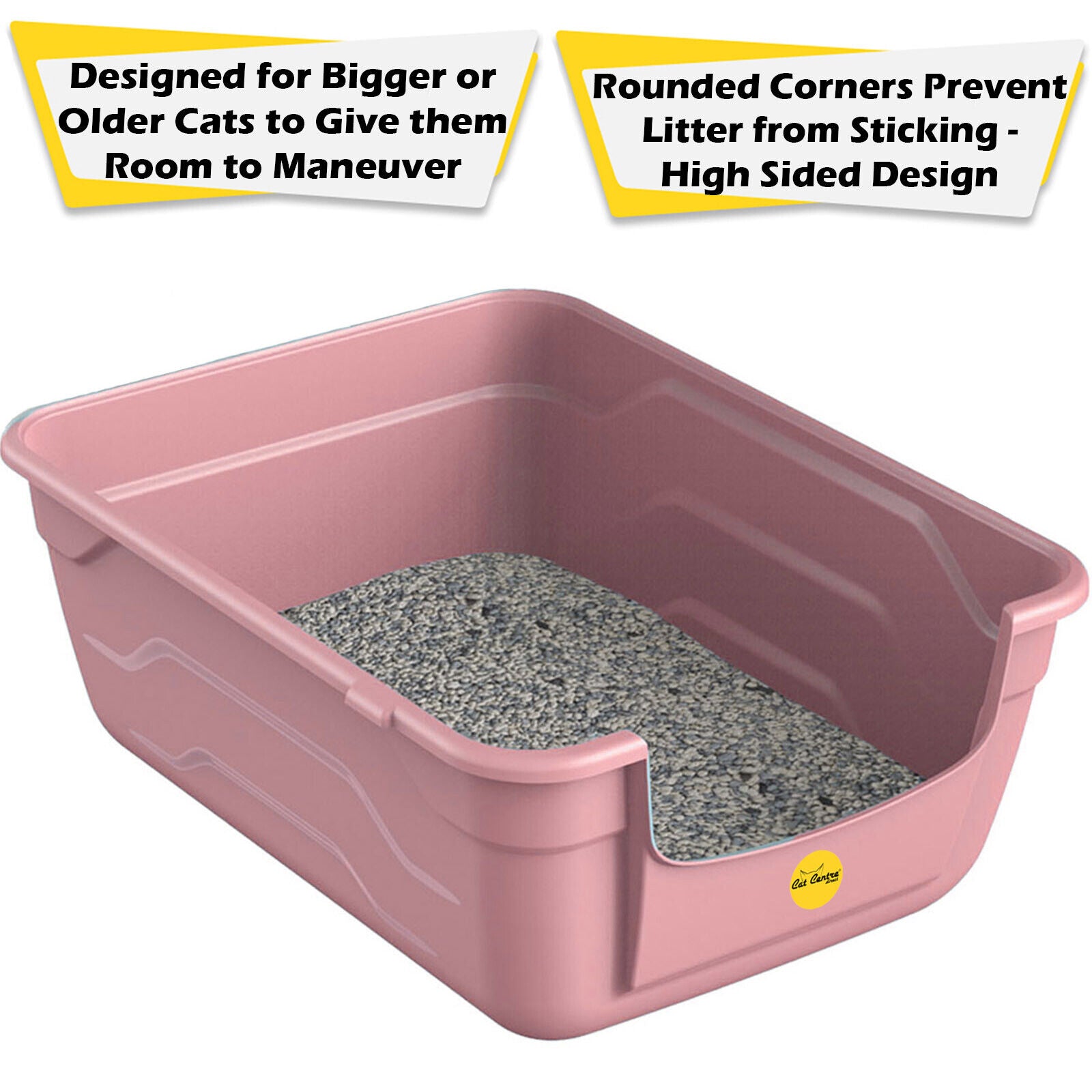 Large Cat Kitten Litter Tray Box High Sided UK Deep Toilet Loo Luxury Catcentre®